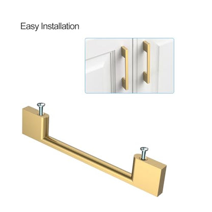 9BUILD 10 Pack Champagne Bronze Cabinet Pulls 3 Inch Champagne Kitchen Cabinet Handles, Cabinet Hardware for Cupboard Drawer Pulls - color: Champagne Bronze, size: 3"/76MM Hole Center, style: 10 Pack