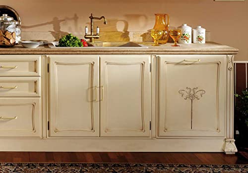 Goo-Ki 6 Pack 3-3/4 Inch （96mm） Hole Center Cabinet Pulls Light Brushed Brass Zinc Alloy Kitchen Drawer Pulls Drawer Handles 4.2 Inch Length 2201-BS-96 - color: Light Brushed Brass, size: 3-3/4 inch Hole Centers