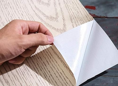 TOOLDECO Peel Stick Wood Grain Wallpaper Countertop Paper Funitures Decorative Vinyl Sticker (15.8X79Inch, Yellow) (24Inch*98Inch) - size: 24"W x 98"L