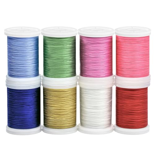 Heavy Duty Upholstery Thread Kit,8 Spools Durable Bonded Nylon,High-Strength & Fade-Resistant,218 Yds/Spool for Sewing Machines,Leather,Denim,DIY Crafts,Bright Colors - color: Bright Colors