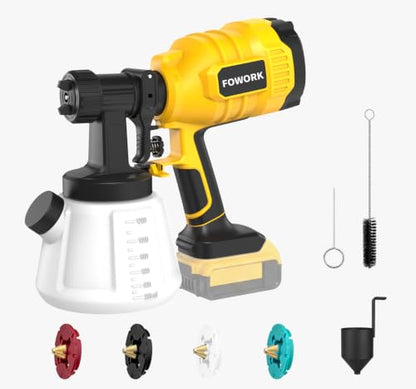 Cordless Paint Sprayer Compatible with DEWALT 20V MAX Battery, Tool Only