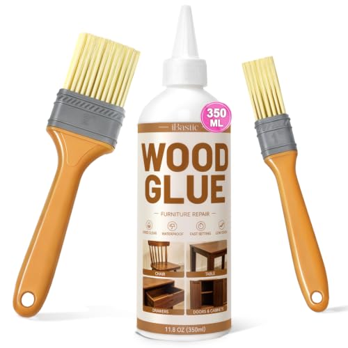 Wood Glue for Furniture Heavy Duty - 11.8OZ Waterproof Glue for Woodworking