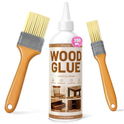 Wood Glue for Furniture Heavy Duty - 11.8OZ Waterproof Glue for Woodworking