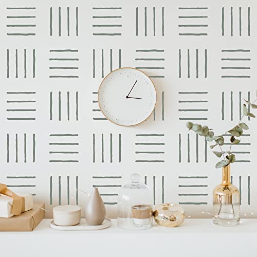 6 Pcs 14" Large Reusable Modern Boho Line Geometric Wall Stencils