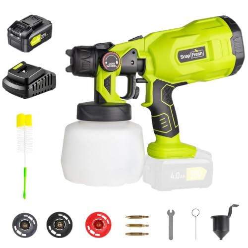 SnapFresh 20V Cordless Paint Sprayer,1200ML HVLP Spray Gun