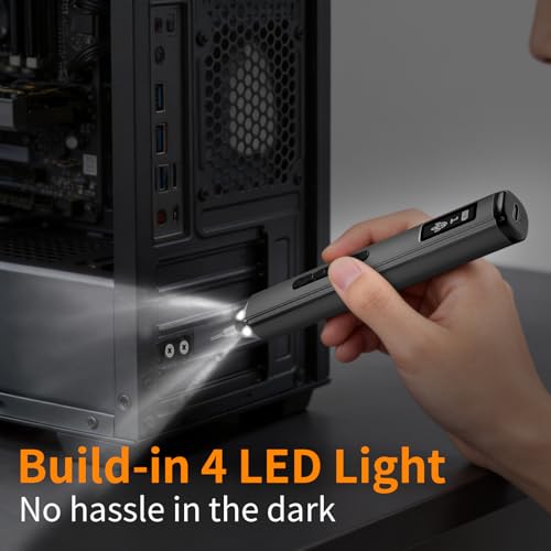 60‑in‑1 Mini Electric Screwdriver Set,S2 Bits,5 Torque Settings,LED Lights - color: Gray 2