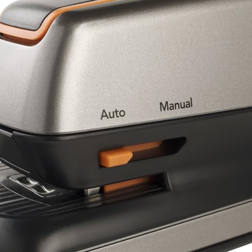 Swingline Electric Stapler, 20 Sheet Capacity, Optima 20, Jam Free, Compact, Automatic or Manual, Plug In or Battery, Orange and Gray (48207) - size: 20 Sheet, style: Half Strip (Compact) (Pack of 1)
