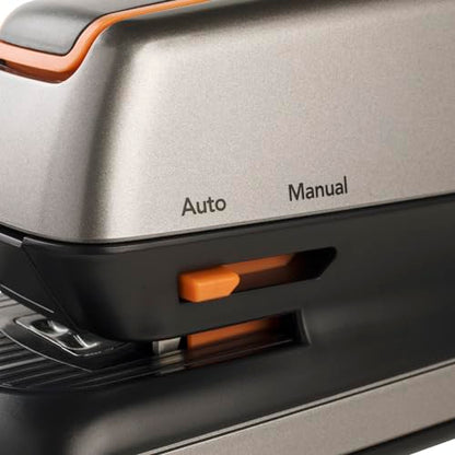 Swingline Electric Stapler, 20 Sheet Capacity, Optima 20, Jam Free, Compact, Automatic or Manual, Plug In or Battery, Orange and Gray (48207) - size: 20 Sheet, style: Half Strip (Compact) (Pack of 1)