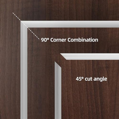 Self-Adhesive Silicone Inside Corner Trim, White, 20 ft - size: 20 Ft