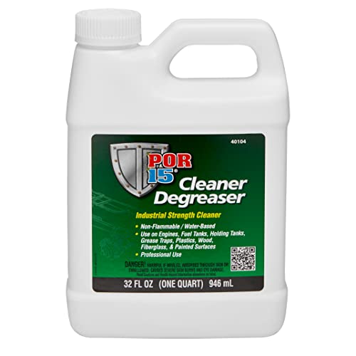 POR-15 Cleaner Degreaser, Non-flammable and Water Based, Removes Grease, Oil and Surface Debris, 1-quart - size: 32 Fl Oz (Pack of 1)