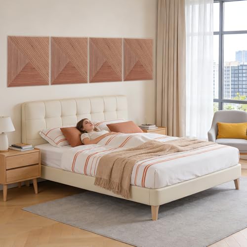6 Pack Acoustic Wall Panels 23.6" Self-Adhesive Wood Grain Sound Panels - color: patchwork three-color