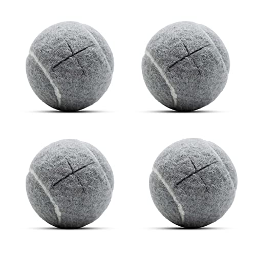 Precut Tennis Balls for Walker and Furniture Legs,4 Pack - color: Grey, size: 4 Pack
