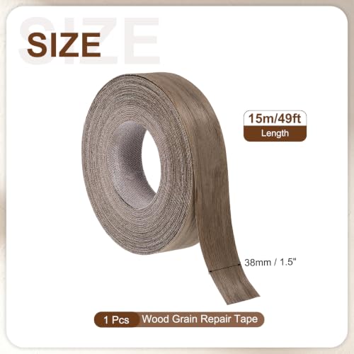 uxcell 1.5" x49 ft Veneer Edge Banding, Pre-Glued Iron on, Black Walnut - color: Black Walnut, size: 1.5" x 49 ft