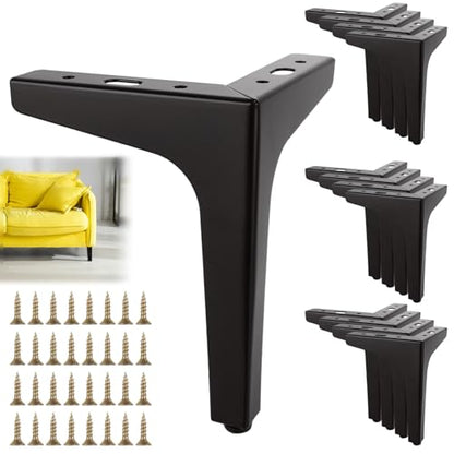 12PCS Metal Furniture Legs 6 inch Sofa Legs, Modern Style