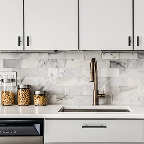 Ravinte Hardware Matte Black Cabinet Handles Drawer Pulls 2 Inch 25 Pack - color: Matte Black T-Shaped, size: Single Hole Center