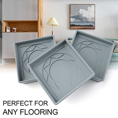 Non Slip Furniture Pads for Hardwood Floors - 8 Pcs 2" Gray Yelanon - color: 8pcs2"square Gray Star