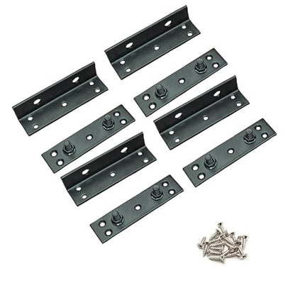 Bed Rail Brackets Bed Frame Hardware Black - color: Black, size: Medium