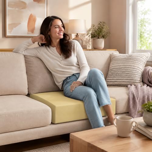 Nigoone Upholstery Foam Cushion, 3x24x24 Inch, High Density, Square Replacement Foam for Couch, Chair Seat Padding, Custom Pillow and Craft Foam - size: 3x24x24 inches
