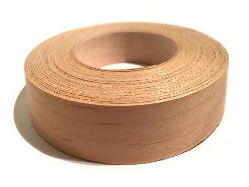 Edge Supply Alder 2 inch X 50 ft Roll, Wood Veneer Edge Banding Pre glued, Iron on with Hot Melt Adhesive, Flexible Wood Tape Sanded to Perfection. Easy Application, Made in USA - size: 2 inch X 50 ft