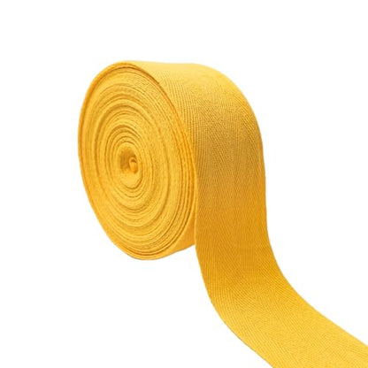 Gold 2''Cotton Herringbone Twill Tape 15Yd Binding Trim - color: Gold