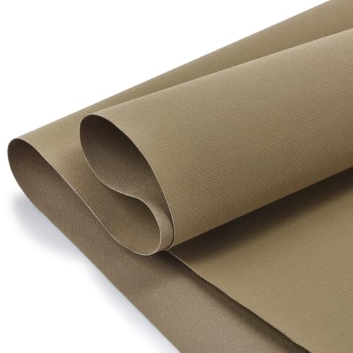 Waterproof Canvas Fabric by The Yard 600D Upholstery Outdoor Fabric 58" W - color: Khakil