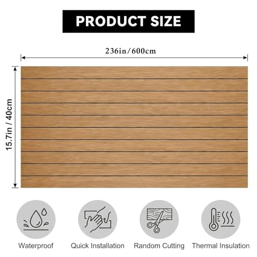 3D Wall Panels Peel and Stick – 15.74" x 236" PVC Faux Texture Wall Covering, Self Adhesive Waterproof DIY Accent Wall for Living Room, Bedroom, Sofa Background & Kitchen Backsplash, Covers 25.8 sq.ft - color: B, size: 15.7" x 236"