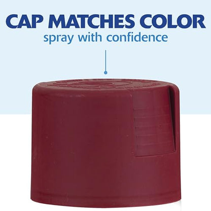 Rust-Oleum 334062-6PK Painter's Touch 2X Ultra Cover Spray Paint, 12 oz, Satin Claret Wine, 6 Pack - color: Satin Claret Wine, size: 1 Count (Pack of 6)
