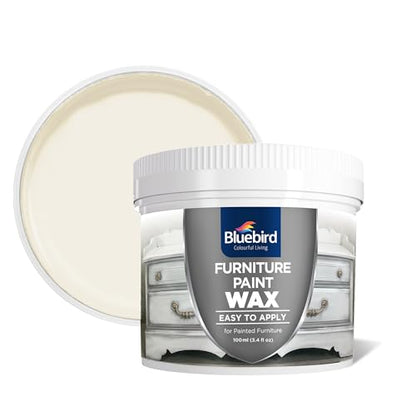Furniture Paint Wax - 3.38 Fl Oz (100 ML) - Lasting Protective Finish, Fast Drying, Odor-Free, Non-Hazardous (Clear)