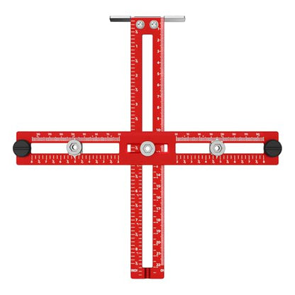 Cabinet Hardware Jig – Adjustable Drill Guide Template for Knobs & Handles, Marking Gauge Tools for Woodworking (Fits 2.5" to 7.8" Spacing) ﻿