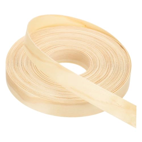 PATIKIL Pine Edge Banding, 3/4 Inch x 50 ft Wood Veneer Tape Pre-glued Flexible Plywood Edge Banding with Hot Melt Adhesive for Furniture Restoration - color: Pine, size: 3/4 Inch x 50 ft
