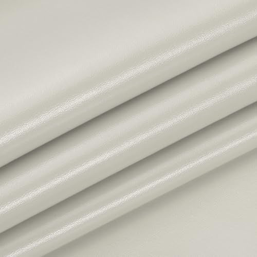 PATIKIL 29x17x0.03 Inch PU Leather Sheets, Soft Colored Faux Cowhide Grain PU Leather Sheet Repair Fabric Patch for Book Binding, Repairing, Crafting, Sewing, Beige Grey - color: Beige Grey