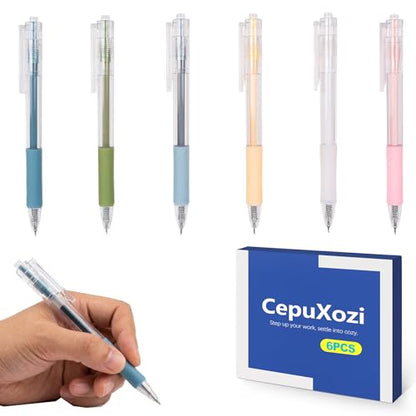 6 Pack Retractable Precision Craft Knife Pen Set, Fine Point Art Paper Cutter with Safety Cap, Sticker Cutter Tool, Craft Cutting Supplies for Scrapbooking Vinyl Weeding Card Making, 6 Colors