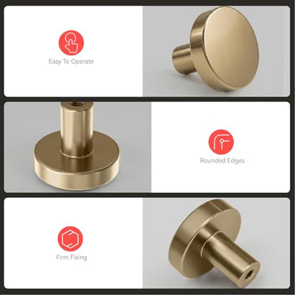 homdiy 25 Pack Champagne Bronze Cabinet Knobs Closet Knobs - color: Champagne Bronze