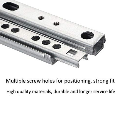 ETOPARS 5 Pairs 14" Heavy Duty 17mm Drawer Runners Slide Ball Bearing - size: 14" / 342mm