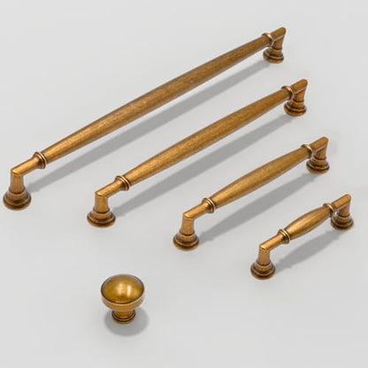 10 Pack Antique Brass Cabinet Pulls 7.5 Inch(192mm) Kitchen Cabinet Handles Cabinet Hardware for Drawer Pulls - color: Antique Brass, size: 7.5" Hole Center