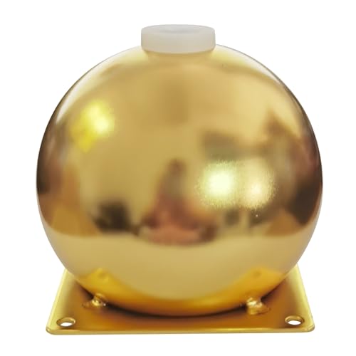 Golden Furniture Legs Round Metal Bun Feet Heavy-Duty Cabinets/Tables/Chairs/Sofa Feet, with Rubber Base Set of 4 (4.1 inch Large) - size: 4.1 inch Large