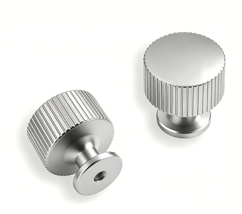 20-Pack Knob Brushed Satin Nickel Cabinet Pulls Cabinet Pull is Suitable for Drawers Dressers Handles Kitchens Bathroom cabinets - color: Brushed Satin Nickel, size: 1 Inch(25mm) Diameter
