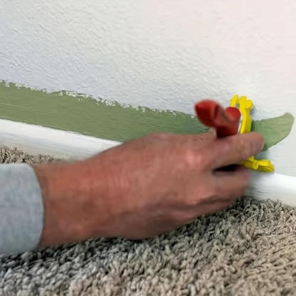 Edge Trim Paint Brush with Guard, Wall Painting Tool, Precise Cutting-in and Decorating, Comfortable Handle