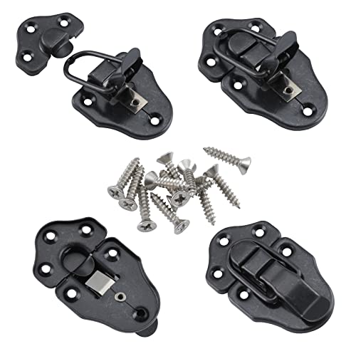 Duckbill Hasp Latches, Small Toggle Box Latches, Oil Rubbed Bronze, 8 Pack - color: Oil Rubbed Bronze, size: 8 Sell Pack