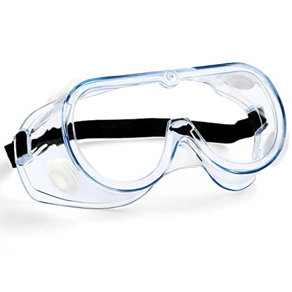 MELASA Safety Goggles ANSI Z87.1 Anti-Fog Protective Lab Goggles Chemistry - color: Clear - 1 Pcs