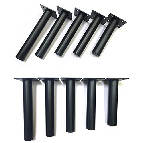 Quluxe 5.5 Inch Adjustable Metal Furniture Legs, Replacement Cabinet Leg
