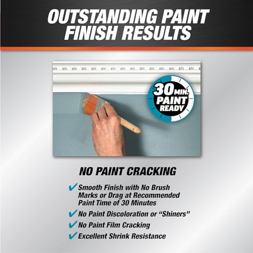 DAP Alex Plus Acrylic Latex Caulk, White, 2.8 oz (7079800956)