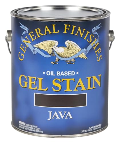 General Finishes Oil Base Gel Stain, 1 Gallon, Java - color: Java, size: 1 Gallon