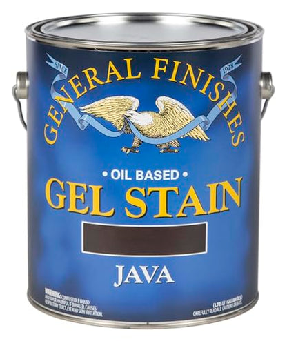 General Finishes Oil Base Gel Stain, 1 Gallon, Java - color: Java, size: 1 Gallon
