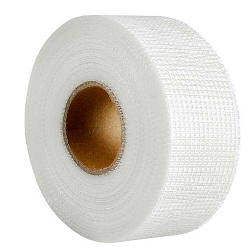 QILIMA Self-Adhesive Fiberglass Drywall Joint Mesh Tape, Fiber Mesh Crack Patch Wall Repair Fabric,2 Inch by 148 Feet White - size: 2Inch x 148 Feet