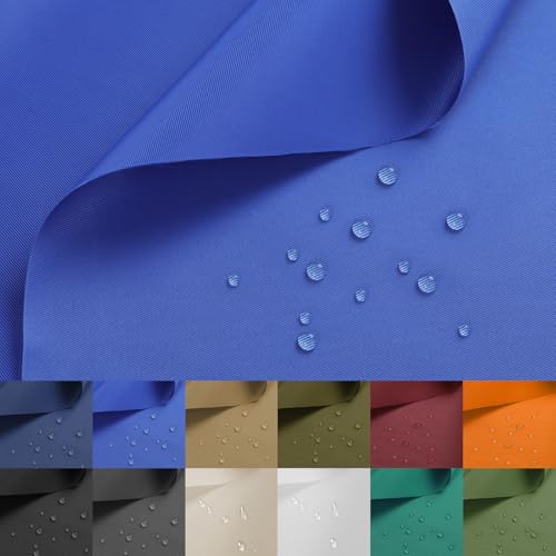 Waterproof Nylon Fabric 420D Twill Fabric by the Yard 58x36 Inch Blue - color: Blue, size: Pre Cut 1 Yard