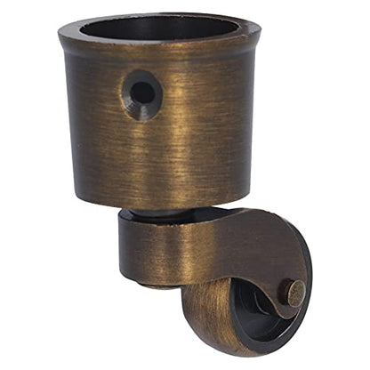 Round Cup Caster Swivel Wheels Furniture Casters Zinc Alloy Matte for Sofa Piano Replacement Parts