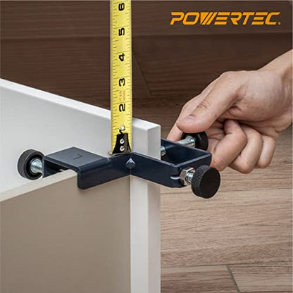 POWERTEC 72222 Cabinet Hinge Jig w/Drawer Front Installation Clamps Kit, Concealed Hinge Jig w/ 35mm Forstner Bit, Drawer Face Clamp for Cabinet Door Mounting, Cabinet Hardware & Drawer Front Panel - style: Concealed Hinge Jig + Front Installation Clamps