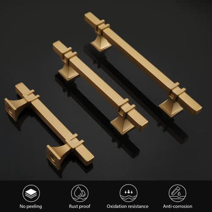 homdiy Gold Cabinet Pulls 3 Inch Brushed Gold Cabinet Pulls 24 Pack - color: Matte Gold, size: 3 Inch(76mm) Hole Centers