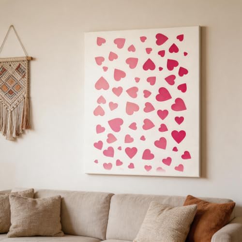 TIAMECH A4 Reusable Love Heart Stencil for Painting - color: Love Heart
